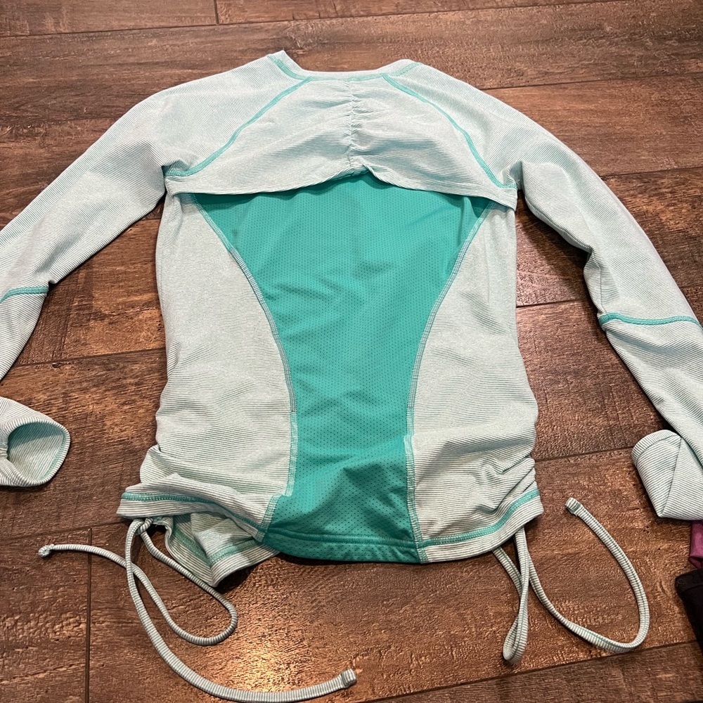 Lucy Women's Rashguard - Light Blue and Teal